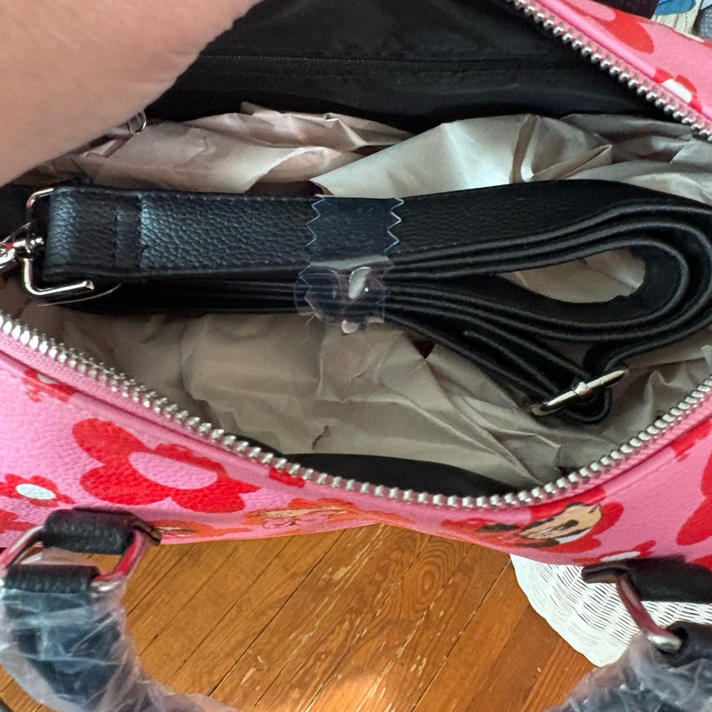 Disney Pink and Red Floral Mini Mouse Bag - Picture 4 of 4